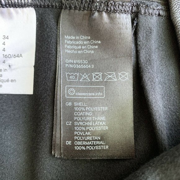 Faux Black Leather Skinny Pants Side Zip Leggings - Picture 5 of 10